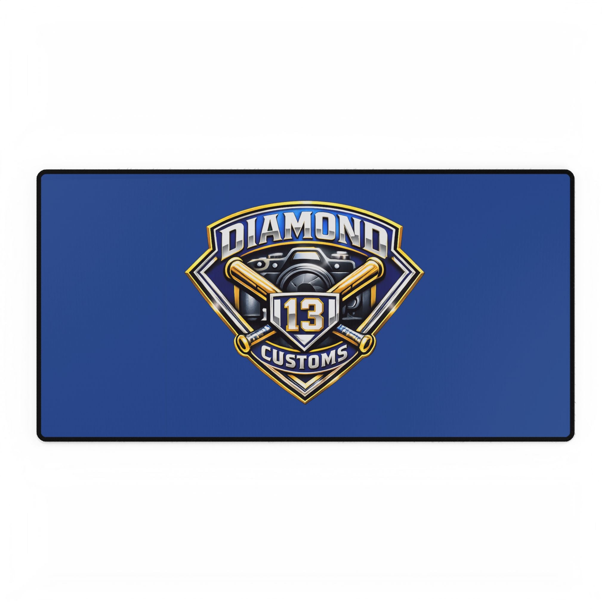 Diamond Customs '13' Logo Desk Mat — Large Gaming/Work Surface