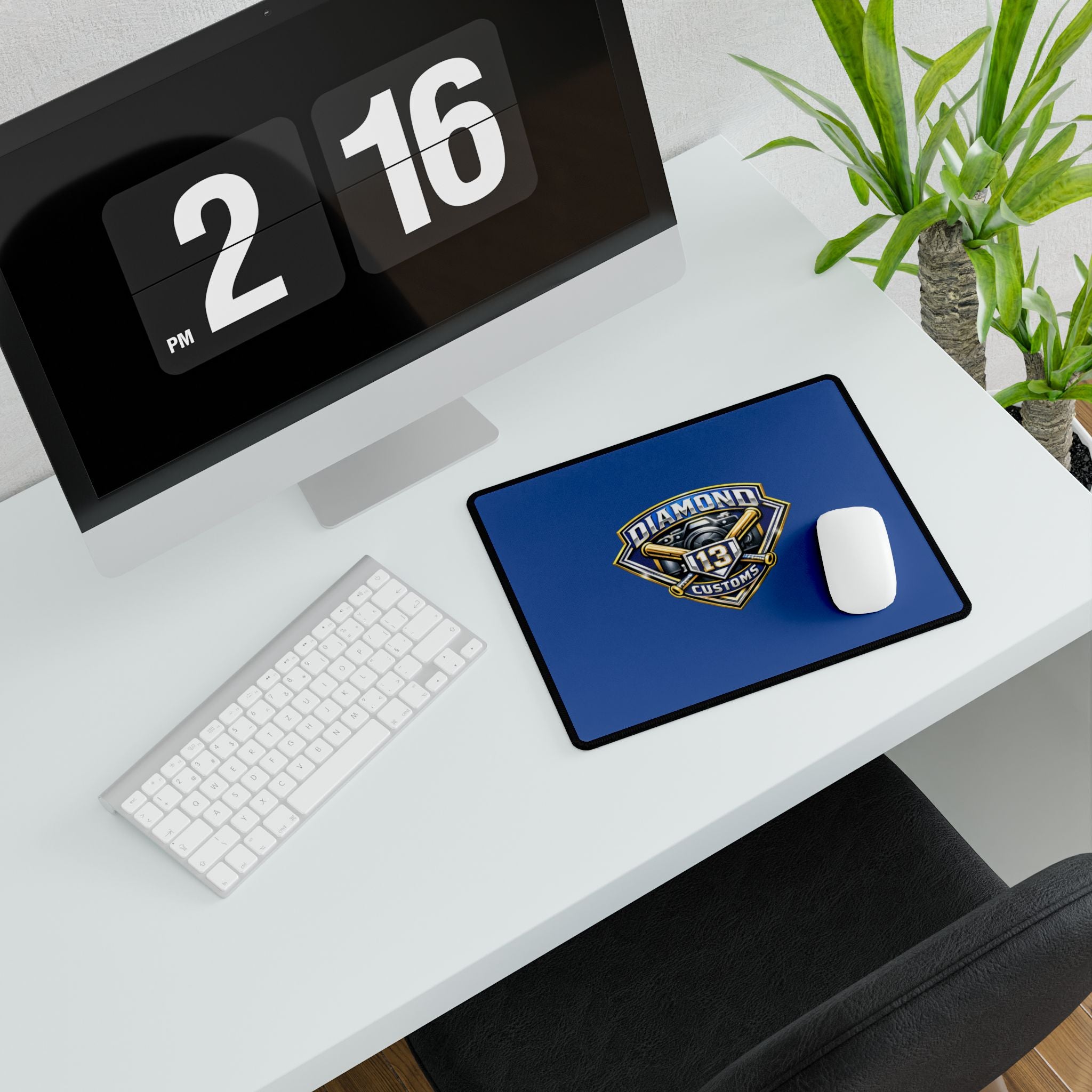 Diamond Customs '13' Logo Desk Mat — Large Gaming/Work Surface