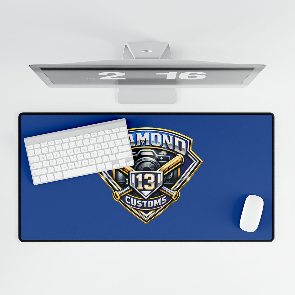Diamond Customs '13' Logo Desk Mat — Large Gaming/Work Surface