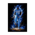 Royals Baseball Player Satin Poster — Energetic Sports Wall Art (210gsm)