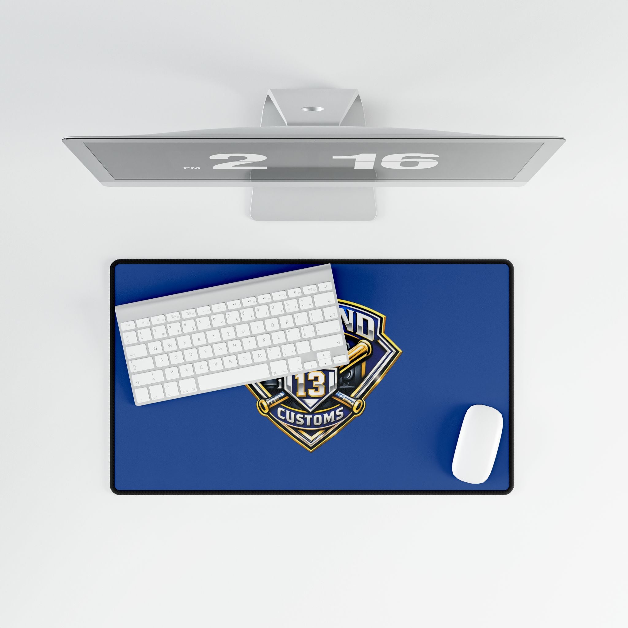 Diamond Customs '13' Logo Desk Mat — Large Gaming/Work Surface