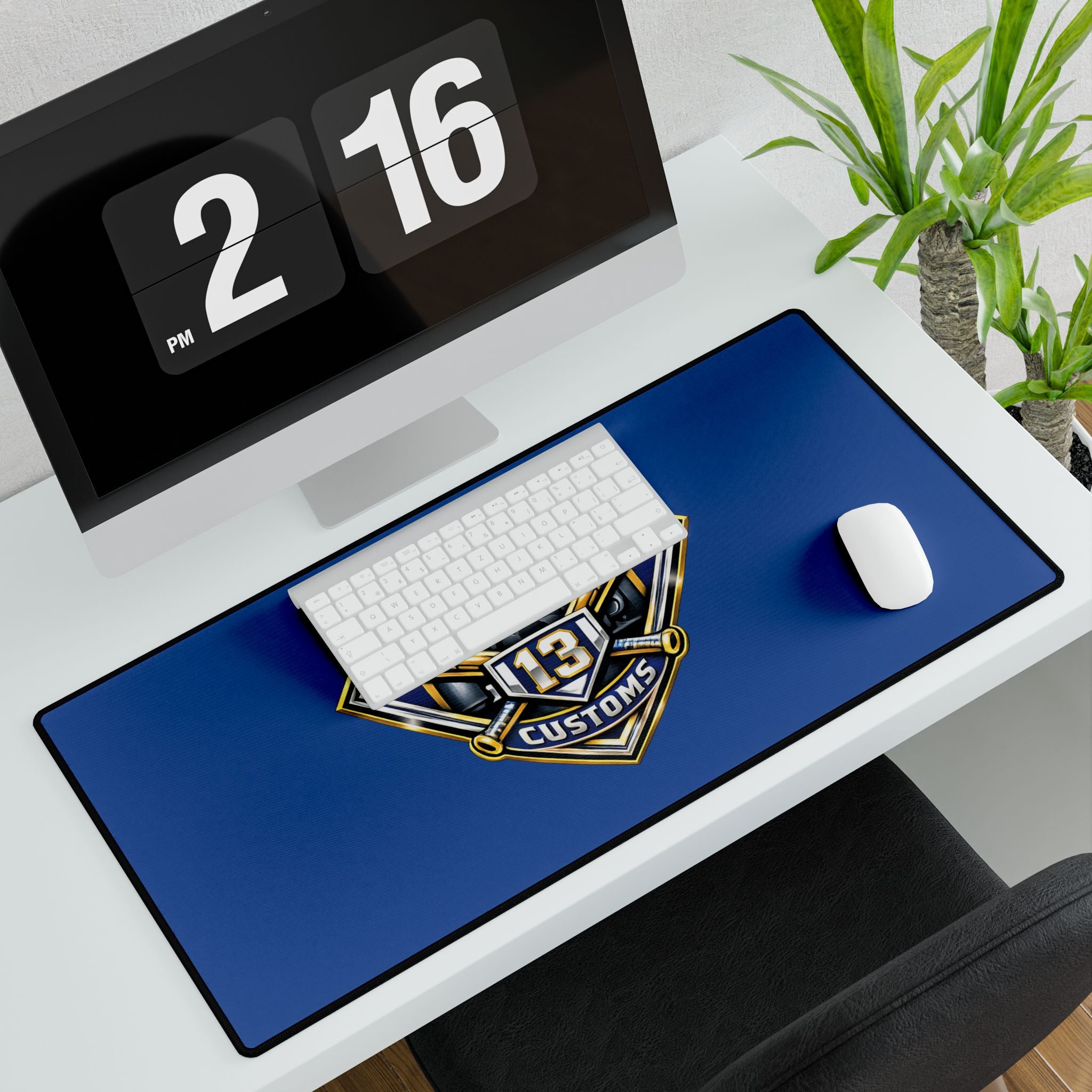 Diamond Customs '13' Logo Desk Mat — Large Gaming/Work Surface