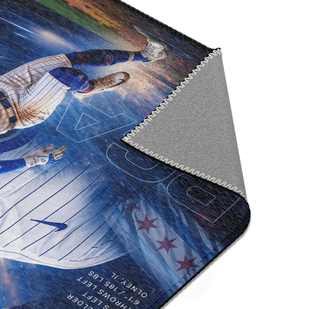 Chicago Cubs Pete Crow-Armstrong Baseball Area Rug – Team Poster Design