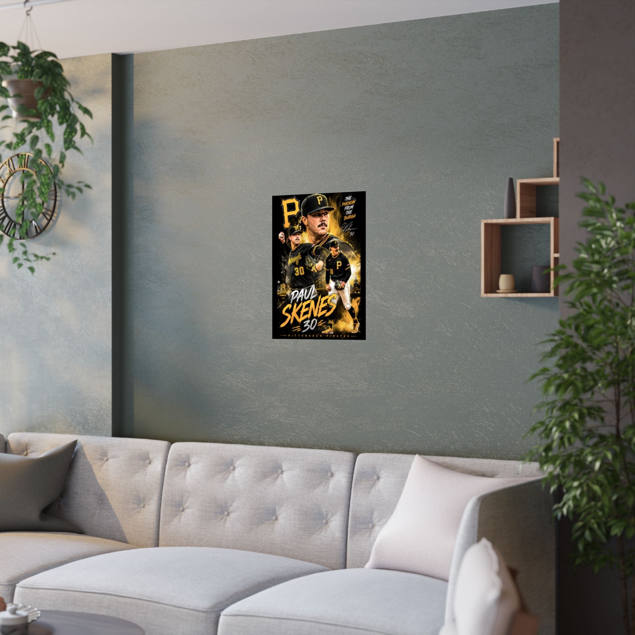 Paul Skenes Baseball Poster — Pittsburgh Pirates Satin Print (30)