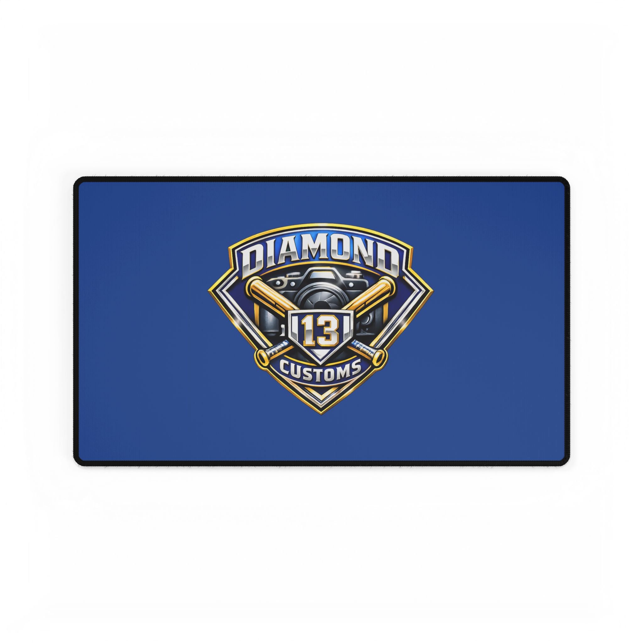 Diamond Customs '13' Logo Desk Mat — Large Gaming/Work Surface