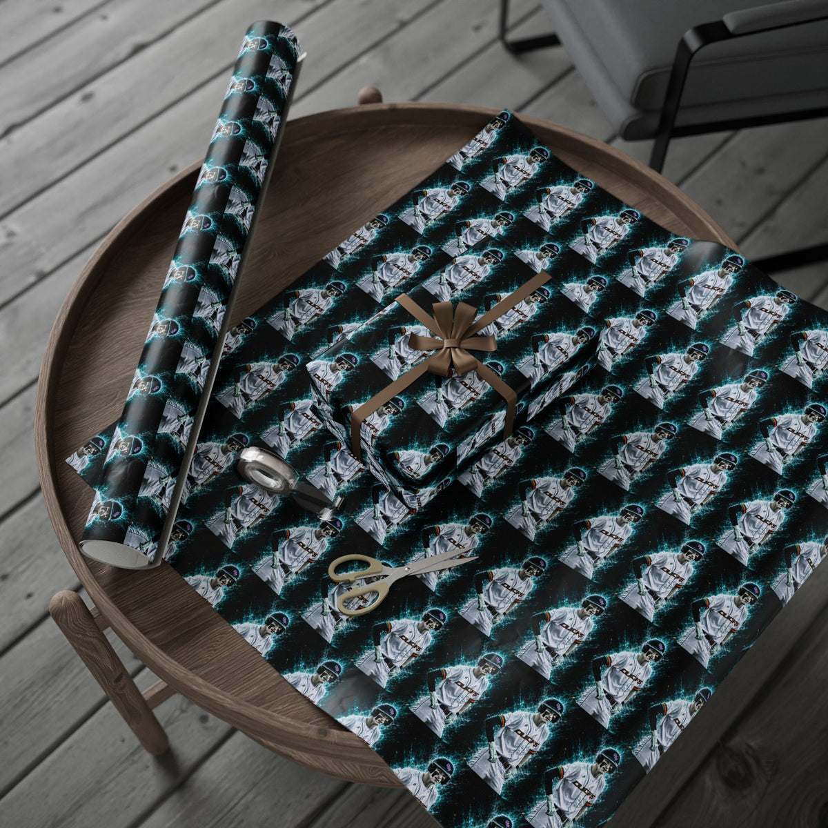 Surreal Dark Wave Wrapping Paper