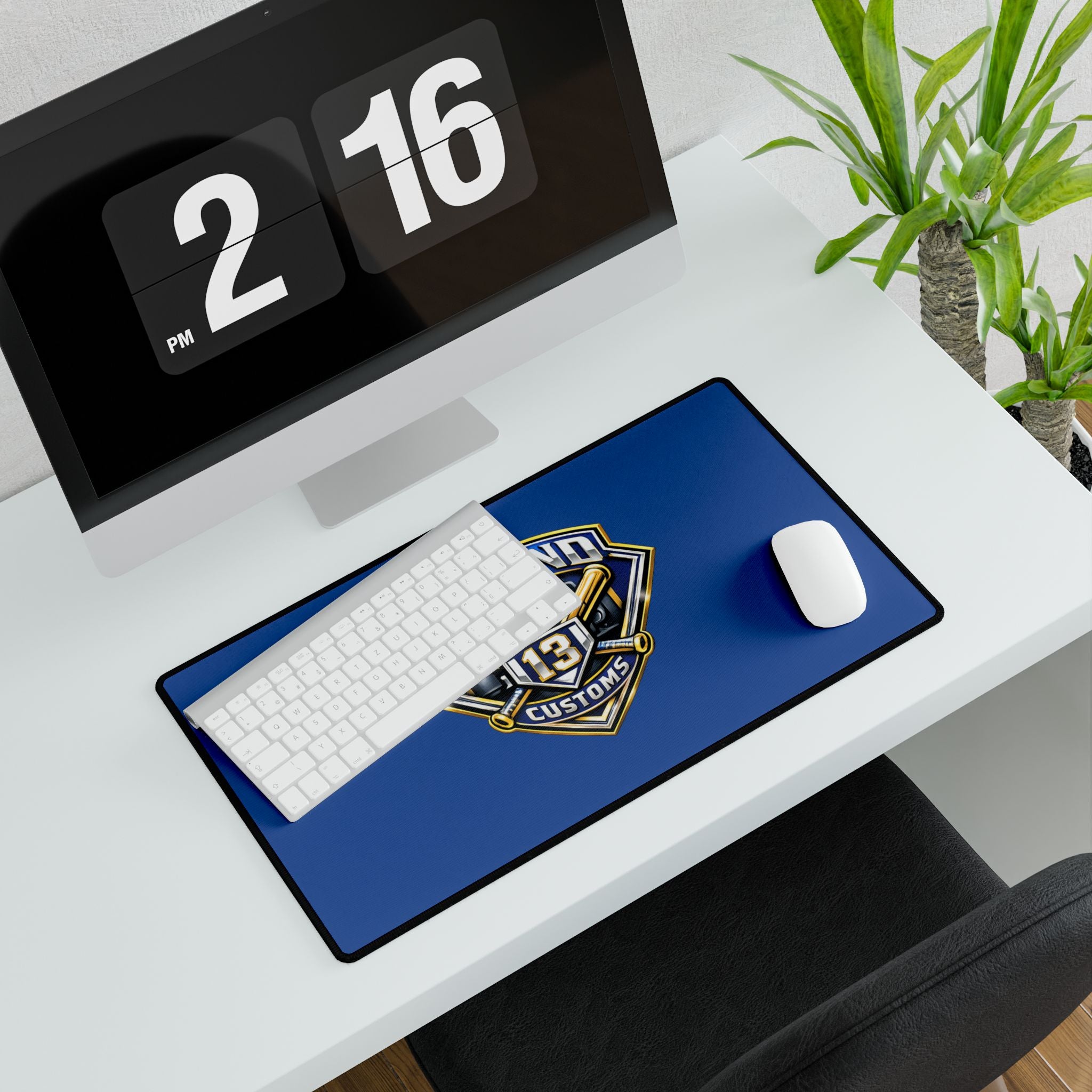Diamond Customs '13' Logo Desk Mat — Large Gaming/Work Surface