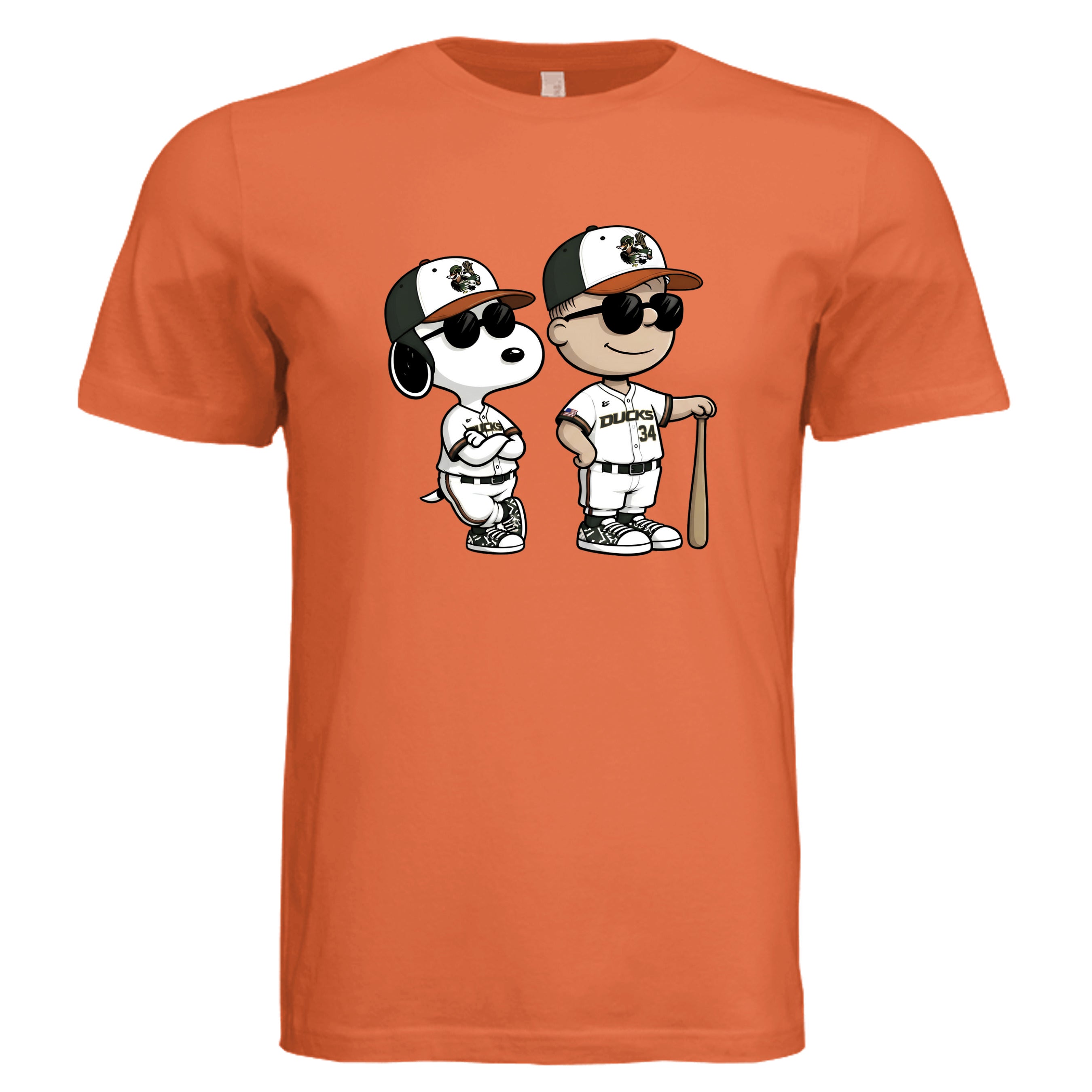 Solid Orange Triblend - 3413C - FRONT